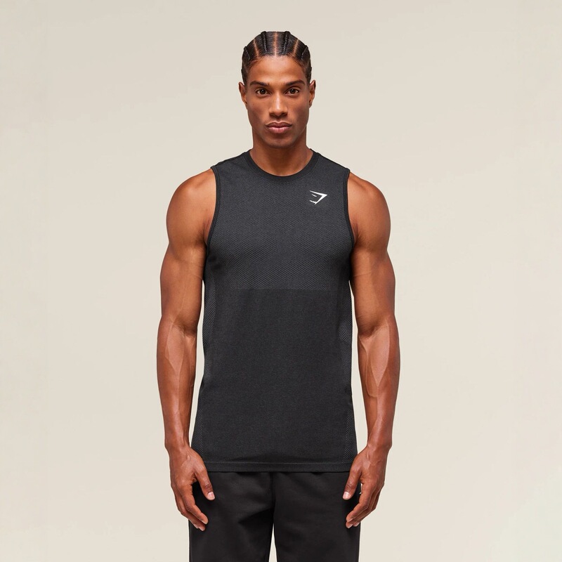GYMSHARK new running sports fitness tank top casual breathable tight-fitting short-sleeve casual running shark GYMSHARK new running sports fitness tank top casual breathable tight-fitting short-sleeve casual running shark