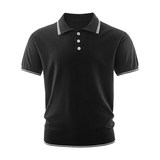 ZF8105-D韩版翻领针织OLO衫老钱风夏季通勤时尚短袖T恤休闲，男装针织衫/毛衣，星座614