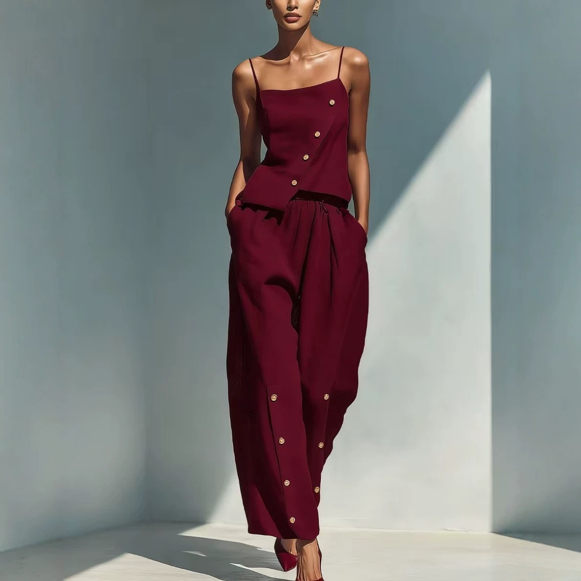 Women's 2 Piece Designer Style Set – Chic Casual Summer Outfit 2026_ecoleips.com