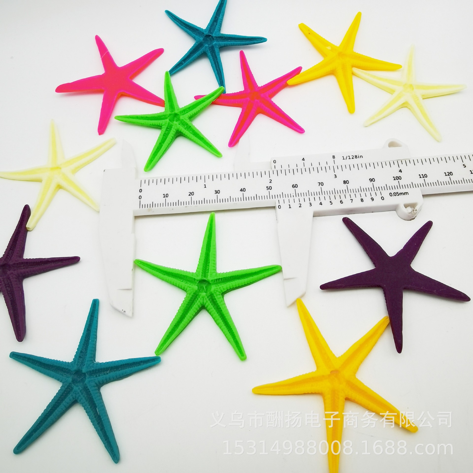 天然貝殼海螺仿真樹脂海星5cm魚缸造景手工diy漂流瓶裝飾配件