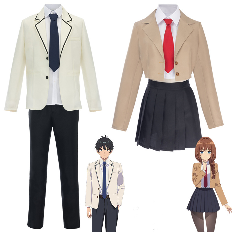 Midnight Melody: Inohana Rikka Cosplay Costume - Hoshino Anime Cosplay JK Uniform