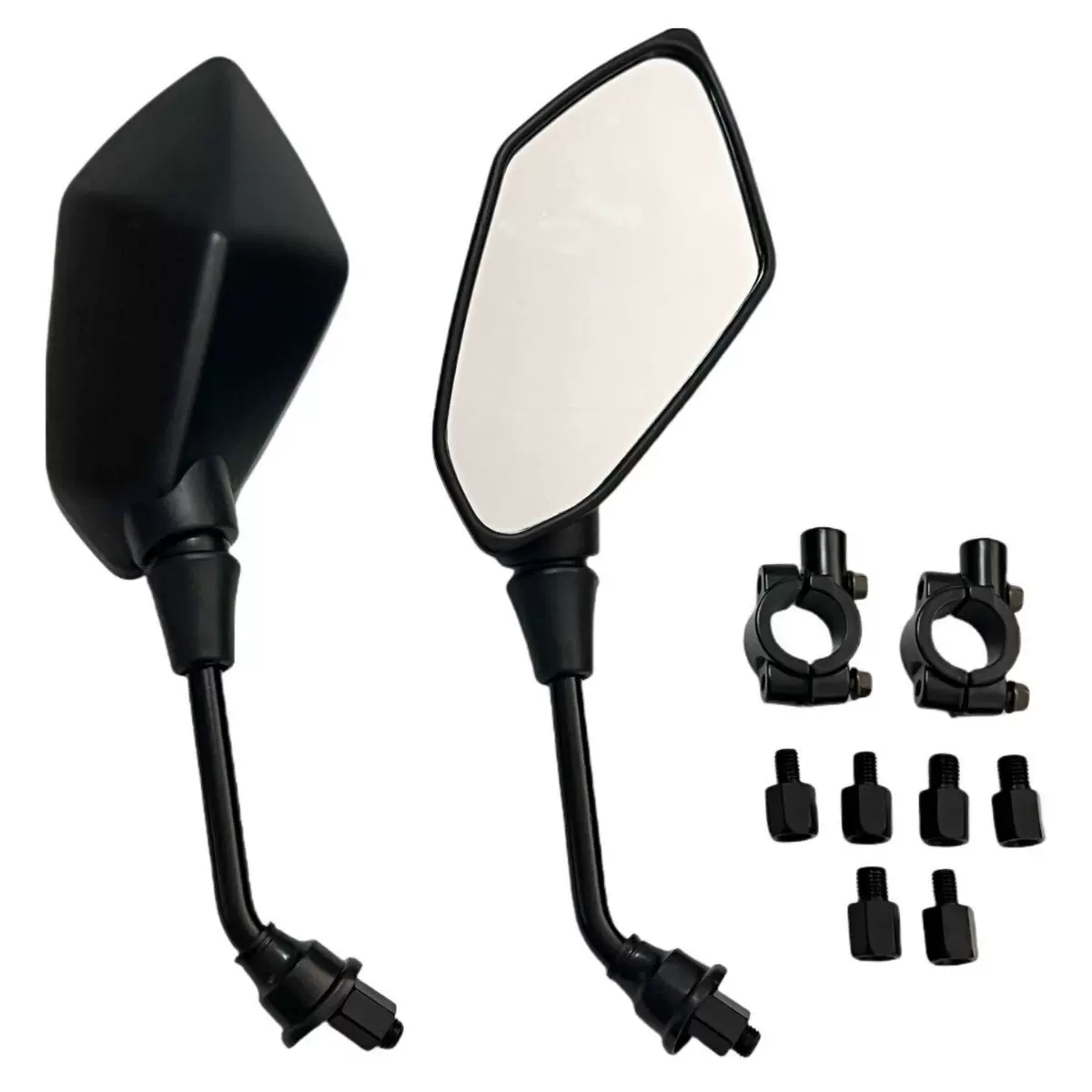 改装大视野反光镜新款蛇纹地平线摩托车后视镜电动车后视镜碳纤维