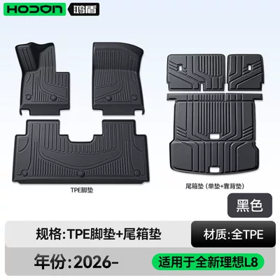 Modelə uyğun ayaqaltı | Mat - ideal-l8livis-26-models-five-seats-package-model-black-tpe-thickened-single-layer-trunk-single-pad-backrest-pad