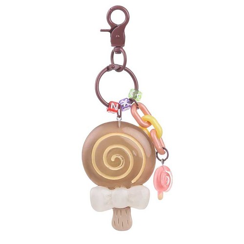 Korean trendy exquisite resin lollipop key chain pendant cute girls key chain bag car pendant