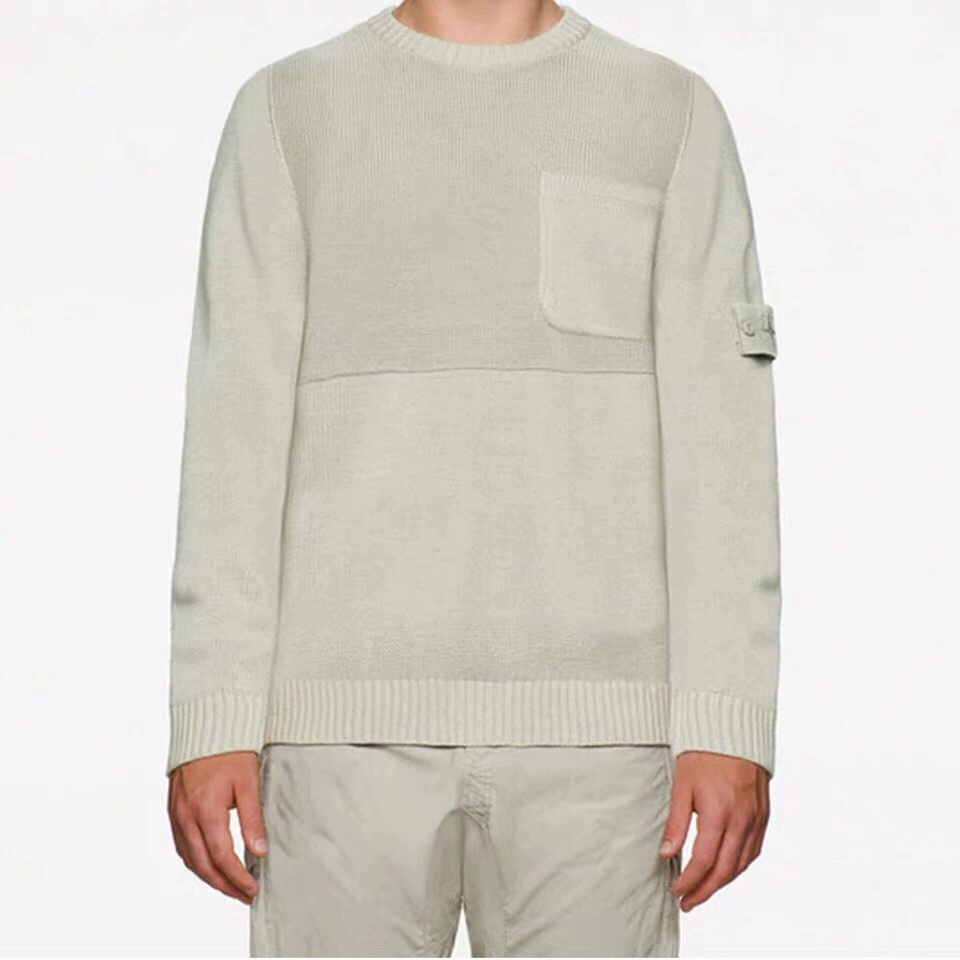 Knitted pullover (Stone Island) Ghost series, chest pocket, pull-up knit