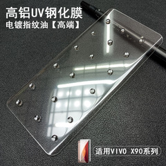 適用VIVO S17Pro鋼化膜UV電鍍高鋁 vivo x90pro+光學晶鑽保護貼膜
