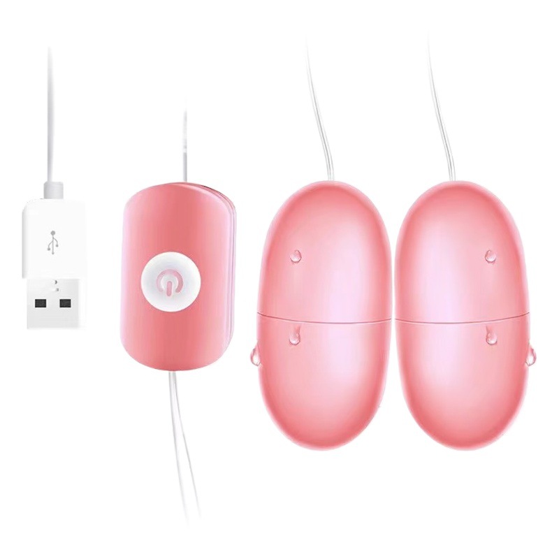 USB vibrador mudo femenino vibración masturbación masculina doble salto clímax productos adultos del sexo generación pelo