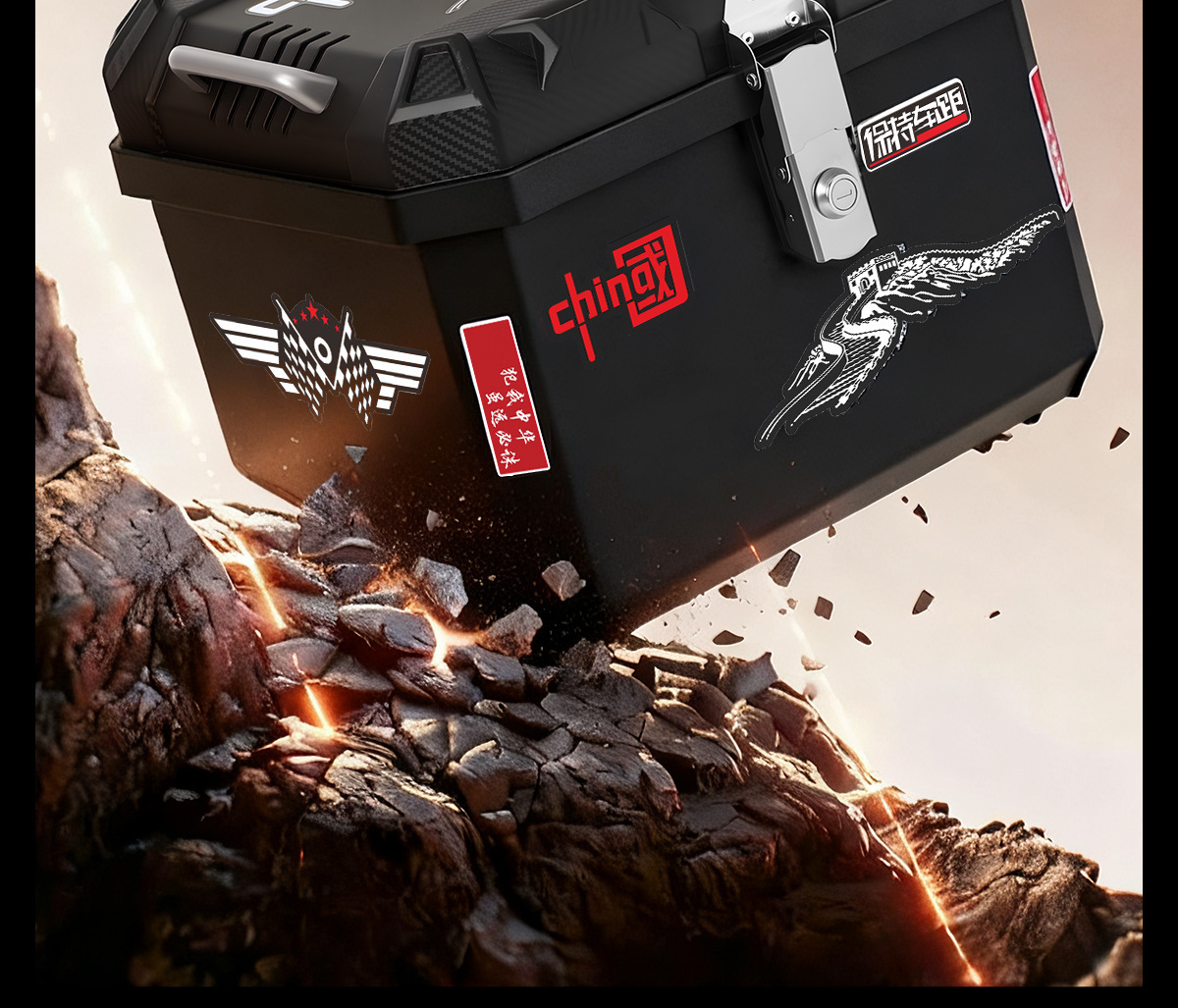 Manufacturer-Customized Motorcycle Trunk, Non-Aluminum Alloy Tail Box, Delivery Box, Electric Vehicle Trunk, Universal Storage Box