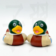 爆款迁徙鸭2英寸野鸭造型绿头鸭 搪胶洗澡玩具婴儿戏水小鸭子
