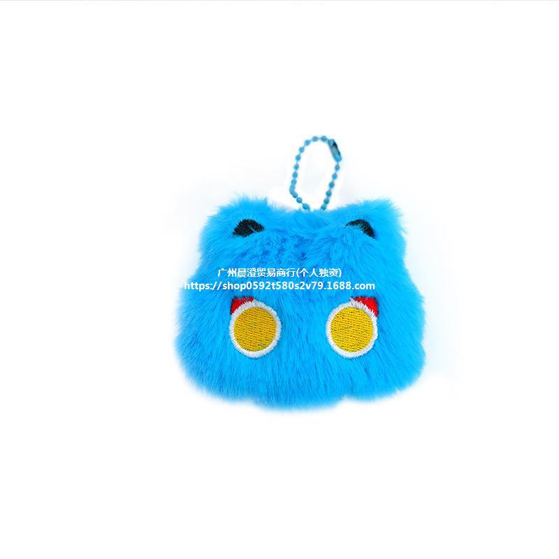 Cute muñeca de peluche botón chica bolsas pericárdicas accesorios colgantes de caricatura gatito chirrido colgantes cadena