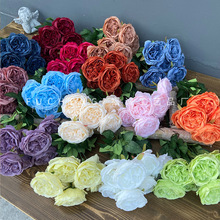 7头奥斯汀玫瑰花家居摆放玫瑰花墙外贸出口仿真花厂家批发现货