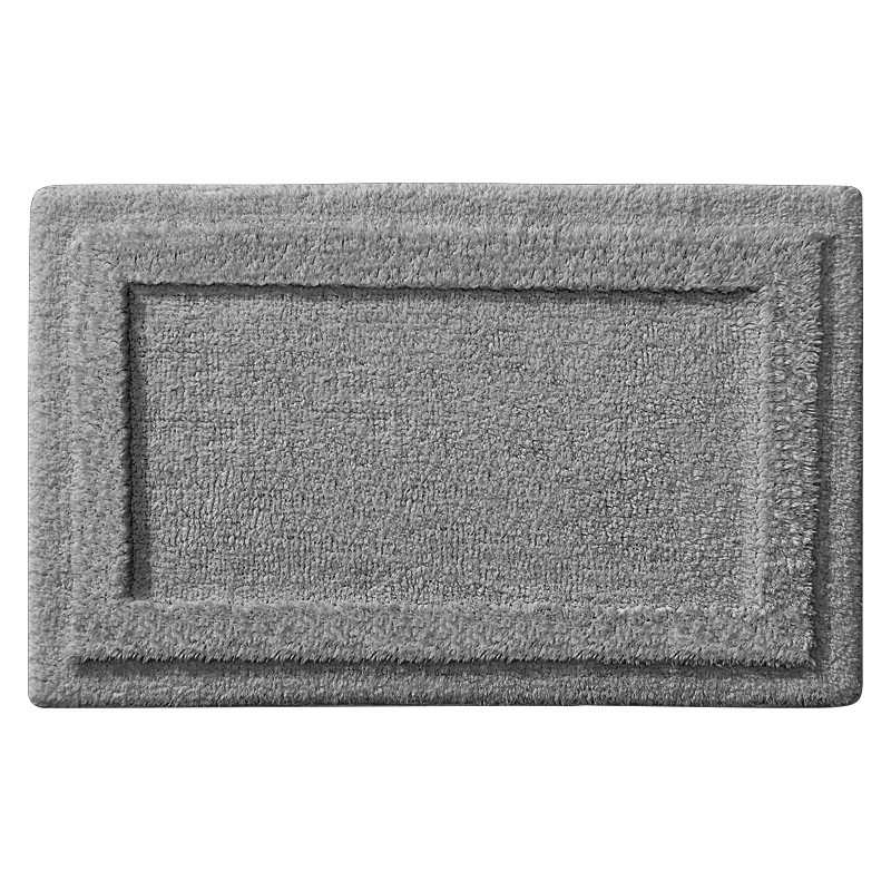 Hotel de alta gama alfombra de suelo de absorción de agua de algodón grueso puerta de inodoro antideslizante alfombra de suelo doméstica lavable a máquina
