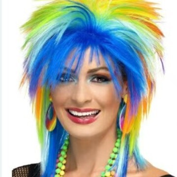 Cross-Border European and American Wigs Halloween 80S Retro Character Wigs