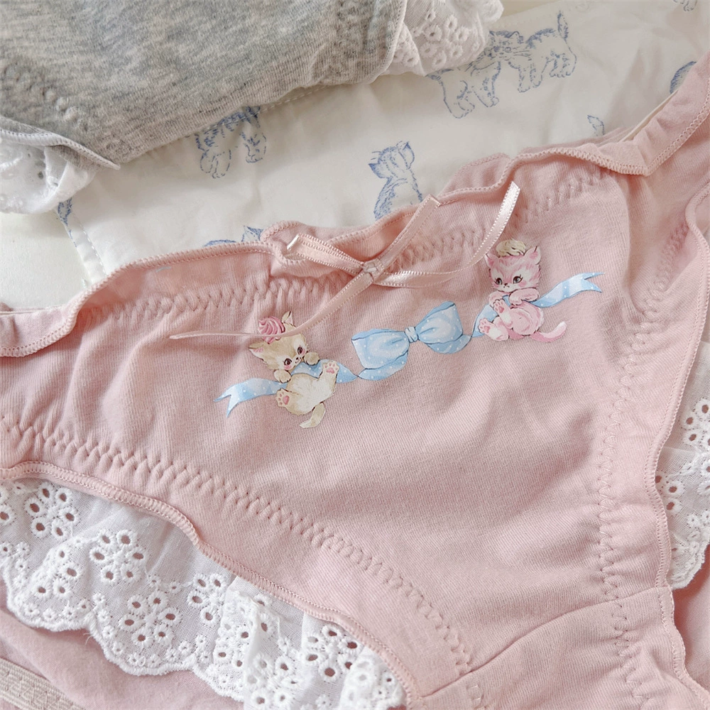 Японский милый брендовый хлопковый удобный underwear для учащихся младших классов, штаны, брюки, акцент на бёдрах
