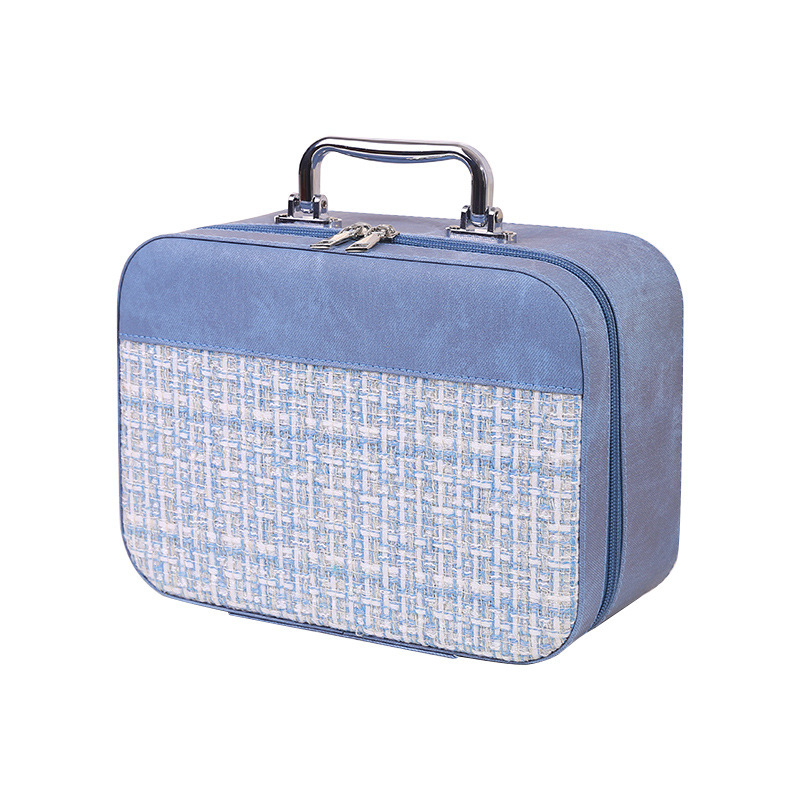 Estuche de cosméticos de alta apariencia para artistas de maquillaje caja de almacenamiento de cosméticos y cuidado de la piel de gran capacidad caja portátil para salir