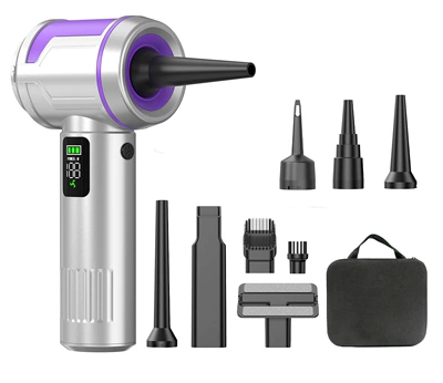Strong Suction Power, Tozsoranlar - silver-purple-fast-charging-digital-screen-vacuum-cleaner-plus-ev-bag