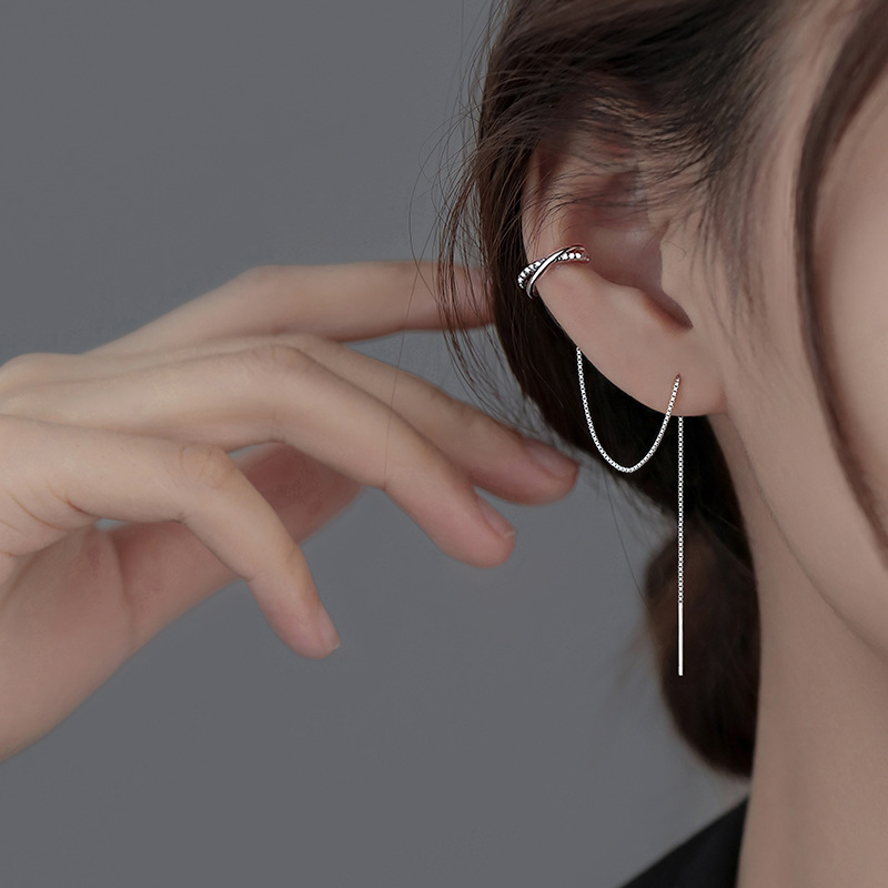 Pendientes de plata de ley 925, pendientes de nicho, nuevos pendientes de moda 2025, pendientes de alta calidad, pendientes de mujer