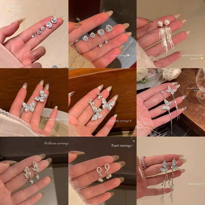 Серьги из жемчуга с цирконом, образец 925 серебро, стиль лёгкая роскошь, стиль высокого качества