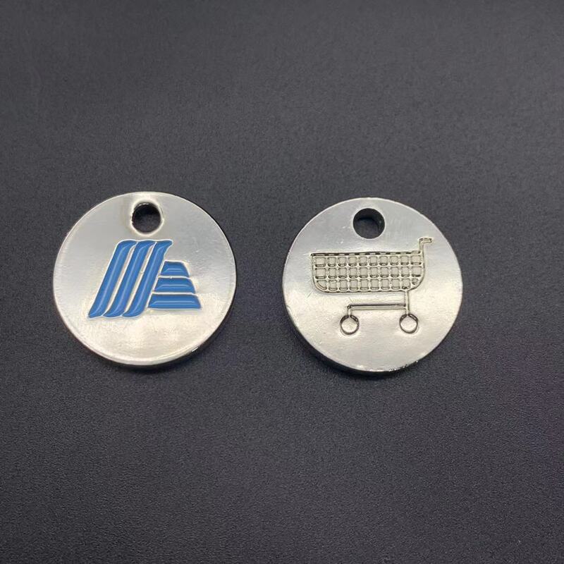 Cross-border foreign trade supermarket shopping cart metal coin coin game coin accessories metal commemorative medal