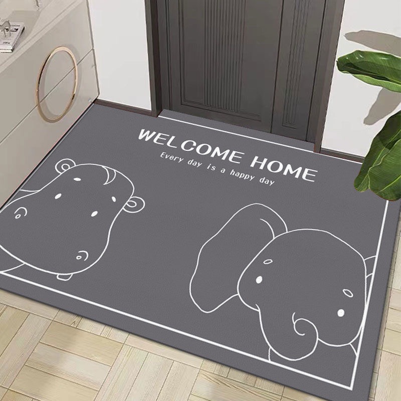 玄関ドアフロアマット PVC 洗濯不要のキッチンドアマット玄関ドアマット家庭用新しい滑り止めマットカーペット|undefined