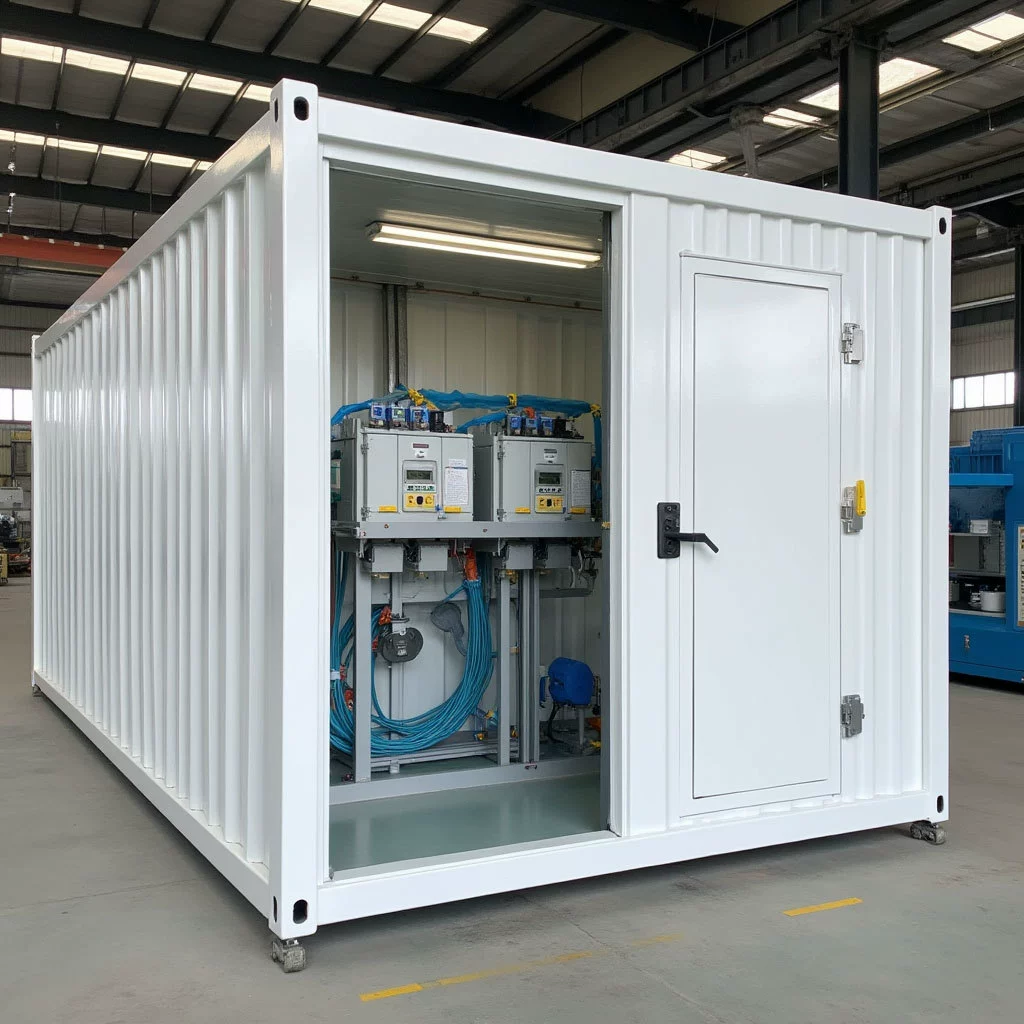 Nuojin Global Prefabricated Cabin Charging Station Distribution Cabin обеспечивает электропитание для зарядных станций электромобилей.