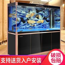 闽江大型鱼缸水族箱底滤家用 客厅1.2/1.8/1.5/2米中国玻璃