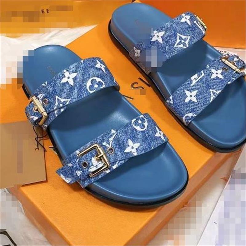 Sandalias de playa de talla grande para mujer, marca L, zapatos planos de playa para mujer, de secado rápido
