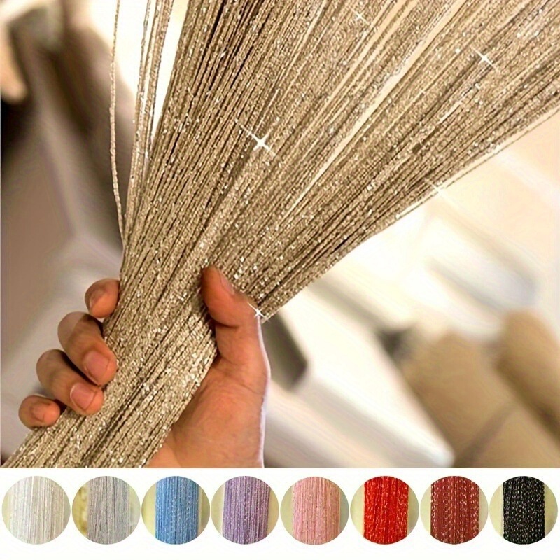 European and American style silver thread curtains for home use, dense weave door curtains, hanging curtains, living room screens, partition curtains, entrance tassel curtains, wholesale European and American style silver thread curtains for home use, dense weave door curtains, hanging curtains, living room screens, partition curtains, entrance tassel curtains, wholesale