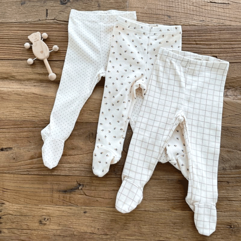 Pantalones de estilo coreano para niños Mono para niños bolsa de Bebé Pantalones de pie pantalones de paso de bebé polainas de algodón para niña ropa de otoño para niña