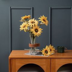 Artificial flowers green plants sunflower sunflower simulation flower factory wholesale decorations INS wedding cross-border MW33712
