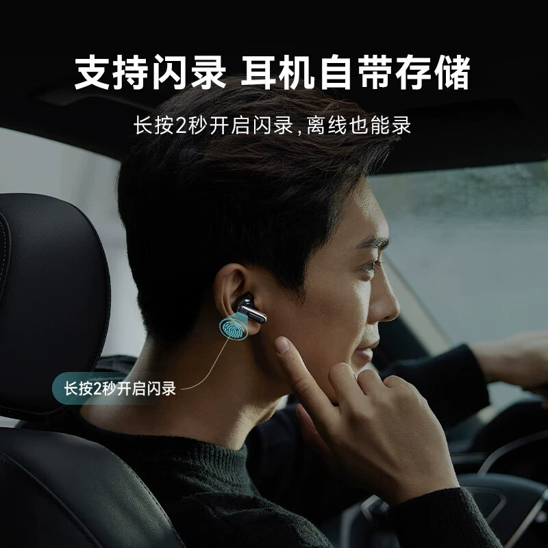 Наушники для записи с шумоподавлением iFlytek NANO+ беспроводные Bluetooth с активным шумоподавлением