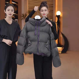 短款羽绒服女冬季2025新款小个子时尚洋气时髦设计感加厚面包服潮