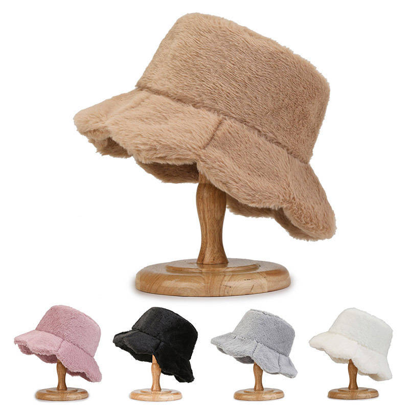 Femmes De Base Style Simple Couleur Unie Avant-toit Large Chapeau Seau display picture 1