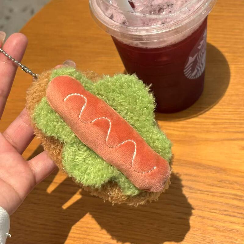 可爱毛绒仿真蛋糕钥匙链ins少女钥匙扣挂件学生闺蜜包包挂饰礼物|undefined
