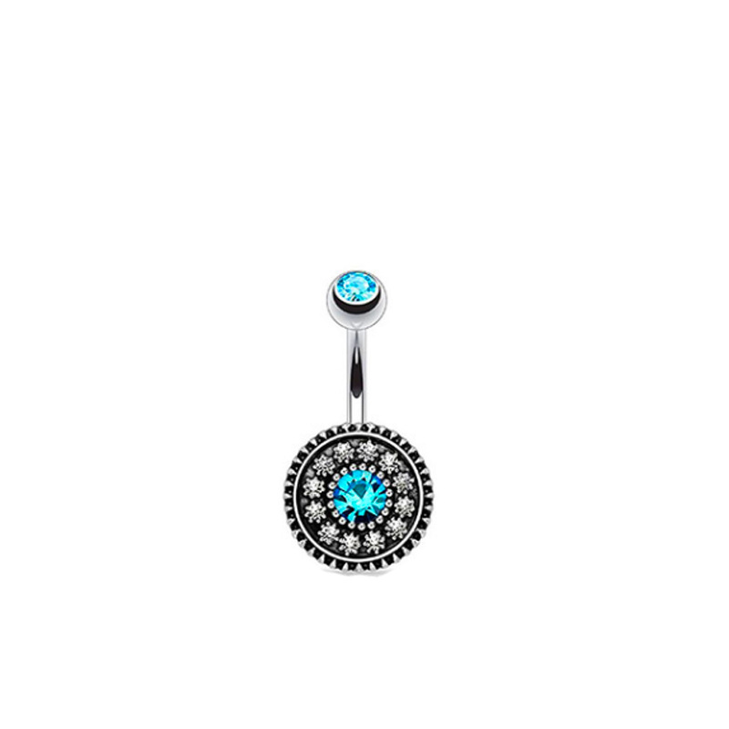 Fashion Steel Belly Button Nail Palm Fashion Belly Button Ring 4-piece Set display picture 5