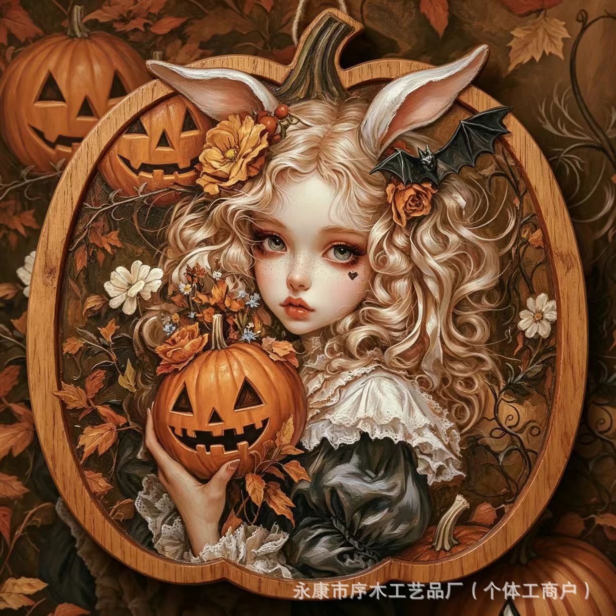 Castillo de calabazas de Halloween74
