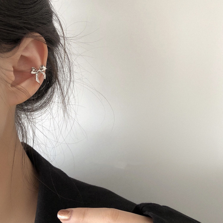 Pendientes bowknot para mujer Otoño e Invierno 2021 nueva moda ins estilo frío pendientes elegantes pendientes de diseño de nicho