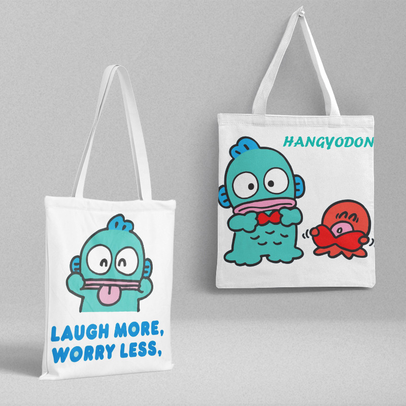 Bolsa de lona Sanli Gull pequeña fresca y simple estilo ins versión coreana hermosa bolsa de hombro bolsa de compras portátil al por mayor