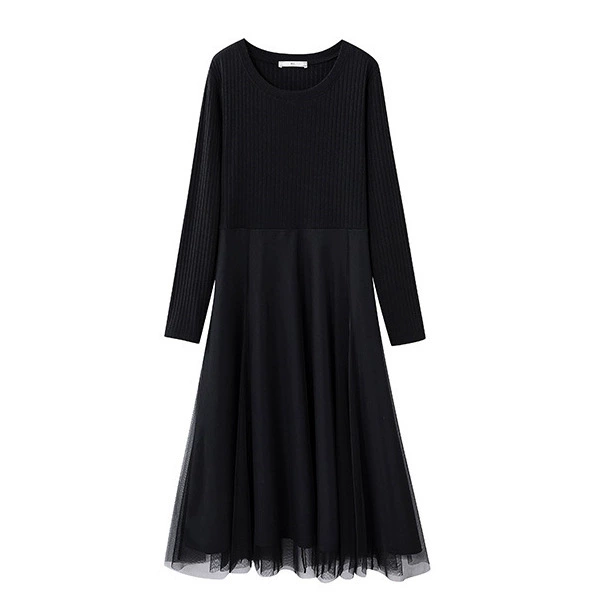 2024 новый большой размер женщины французская толстая сестра темпераментное платье