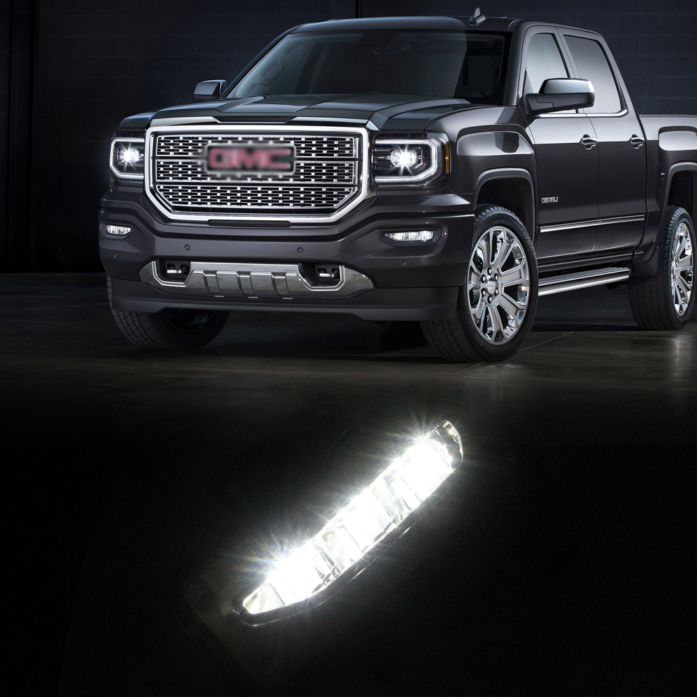 Aplicable a GMC16 / 17 / 18 Sierra Denali 1500 conjunto de lámpara de niebla delantera LED luz de barra de viaje diurna