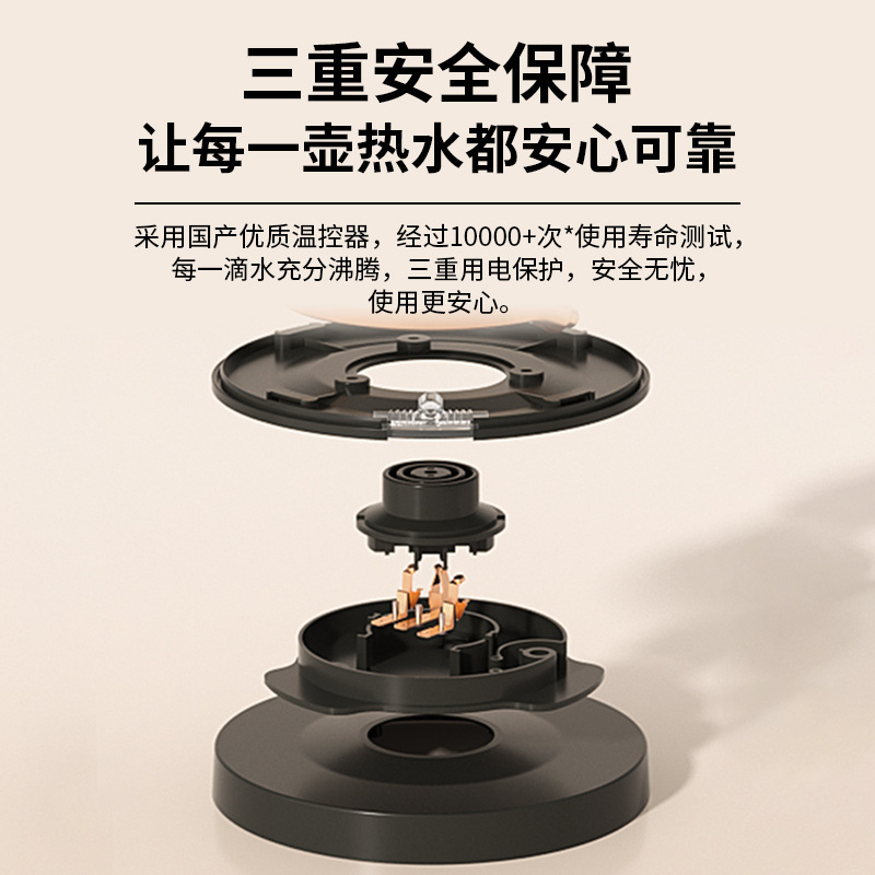 ZEABO Zibo ホテルの部屋用小型ケトル 0.8 リットル B&B ホテルケトル 304 ステンレス鋼|undefined