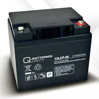 Q-BATTERIES蓄电池12LCP-50 12V50AH阀控式铅酸蓄电池 机房UPS电