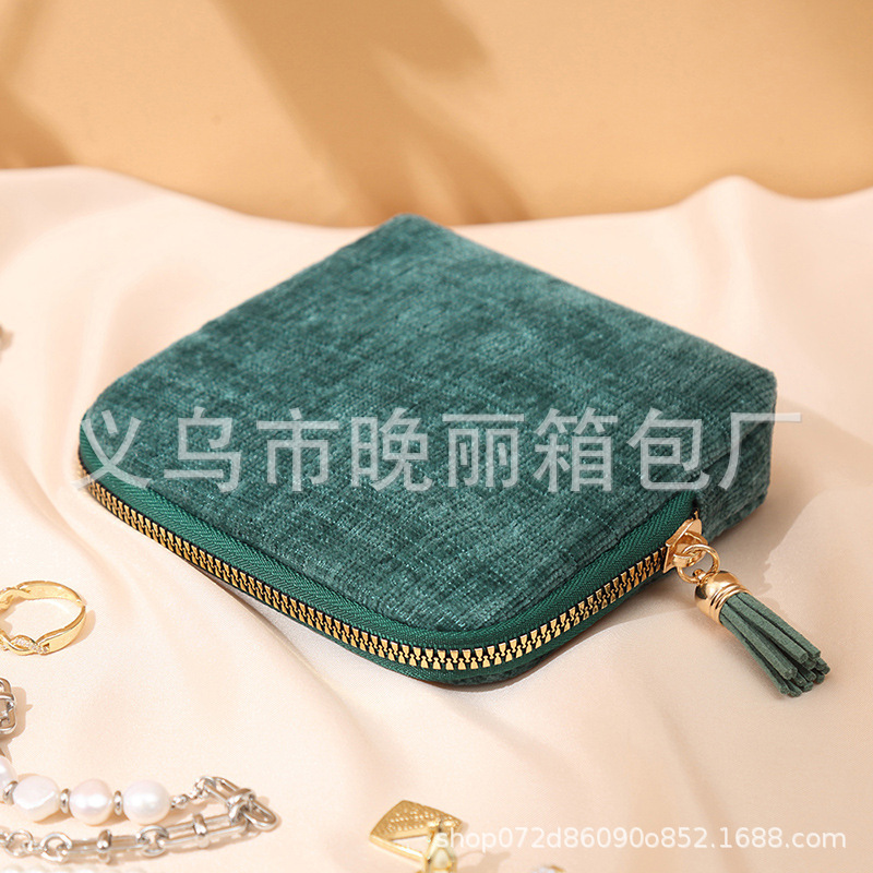 2025新款便携拉链文玩首饰收纳袋胡老师同款珠宝首饰袋饰品收纳包|undefined