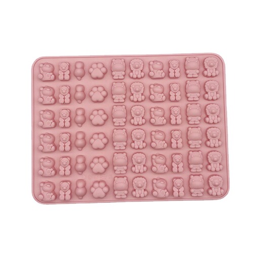 QQ Candy Mold High-Temperature Food-Grade Silicone Soft Candy Mold DIY Cartoon Animal Baking Tools Wholesale