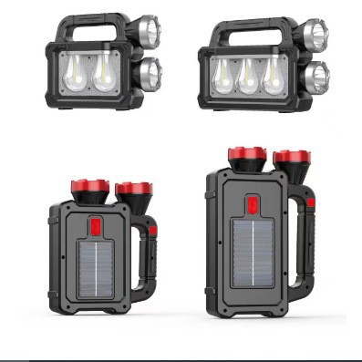 Linterna de pesca nocturna transfronteriza patrulla luz de reflector al aire libre de largo alcance led lámpara recargable camping lámpara portátil