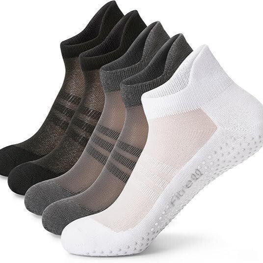 Wear-Resistant Pilates Women's Socks, Ankle Yoga Non-Slip Grip Socks, Gym Pair Wear-Resistant Pilates Women's Socks, Ankle Yoga Non-Slip Grip Socks, Gym Pair