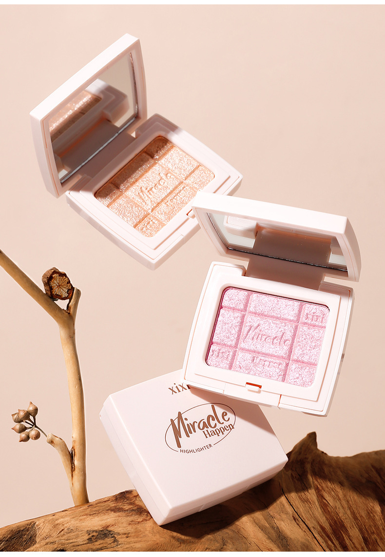 xixi Light and Shadow Miracle High Gloss Powder Plate Pearlescent Sparkling Sparkling Diamond Facial Brightening Three-dimensional Nose Shadow High Gloss Powder undefined
