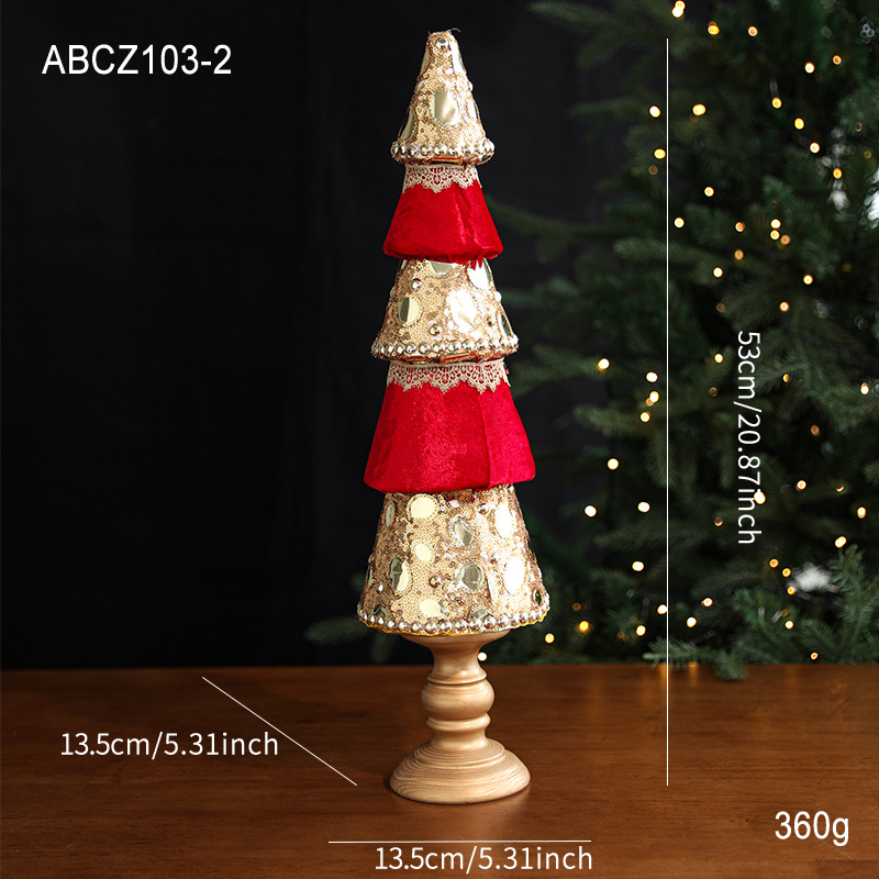 Espuma roja transfronteriza adornos navideños colgantes de árbol de Navidad dorados esquinillas de alta calidad tela de perla decoración de atmósfera