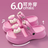 Tide, high summer slippers, footwear platform, trend slide, non-slip sandals, internet celebrity