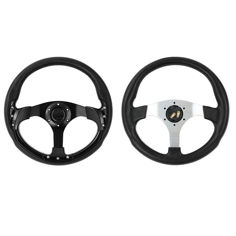 [Club car EZGO G29高尔夫球车配件 Drive改装方向盘13寸PU黑色]